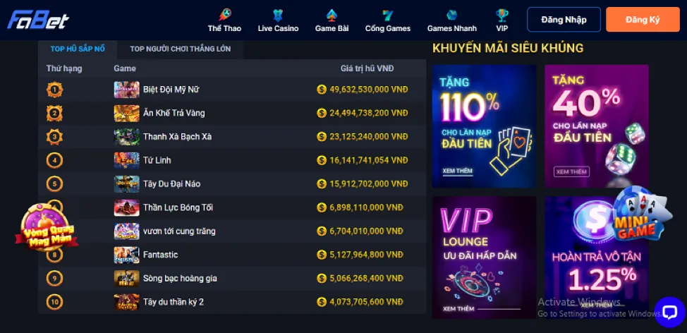 Cá cược trực tiếp tại 12net đăng nhập